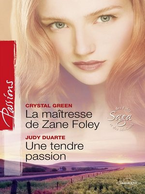 cover image of La maîtresse de Zane Foley--Une tendre passion